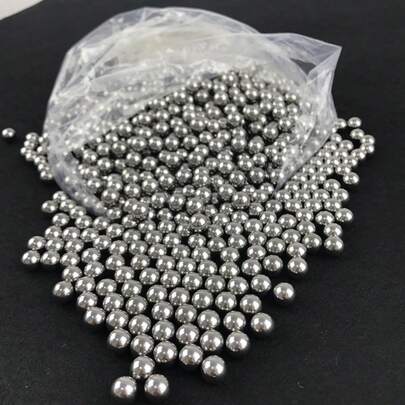 Easytoday Bola Amunisi Ketapel Baja Karbon Tinggi 8mm 500/1000pcs, Dipoles dan Didinginkan