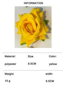 imoli 一对波西米亚风涤纶拉菲草3D玫瑰花耳环,小众礼物,适合女性海滩度假 - 彩色 - 查看 18