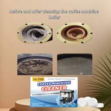 1 Box Coffee Machine Descaling Tablets, Coffee Maker Cleaning Effervescent Tablets For Espresso And Drip Coffee Machines - Powdery - View 6