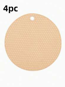 4/1pc Honeycomb Silicone Placemat/Trivet/Non-Slip Mat, Washable, Heat Resistant - Multicolor - View 9
