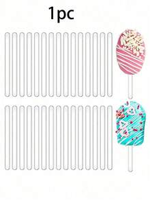 1/10/20pcs Reusable Acrylic Popsicle Mold, Ice Cream Stick, Cake Pop, Mirror Ice Pop Stick, Homemade Ice Cream Cake Lollipop Mold For Party Craft - Multicolor - View 9