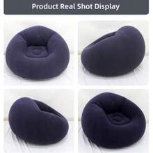 Large Lazy Inflatable Sofa Chair PVC Recliner Bean Bag Sofa Futon Sofa Tatami Living Room Supplies Gift - Multicolor - View 4