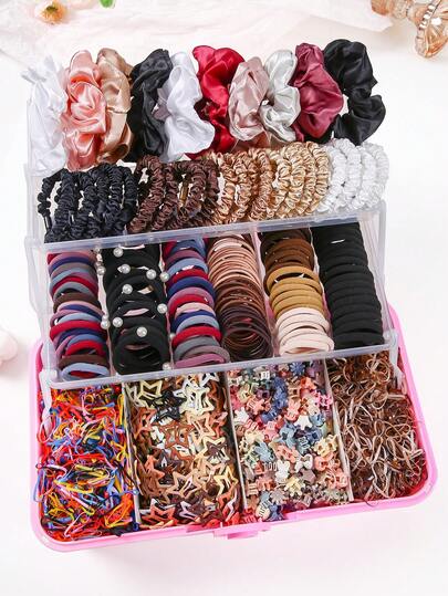 20/813 piezas Scrunchies para el cabello de color café, estilo minimalista básico, lazos de pelo de princesa lindos, bandas elásticas duraderas y sin daños, pasadores de pelo, adecuados para uso diario