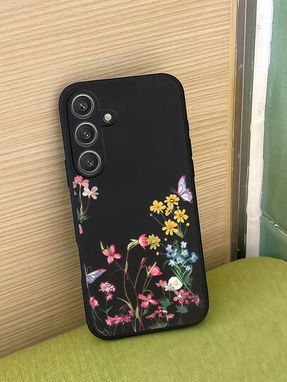 1 adet Yaratıcı Bahar Çiçekleri ve Kelebek Desenli Düz Kenarlı Sıvı Yumuşak Jel Telefon Kılıfı, Galaxy S26 S25 S24 Ultra S24 Plus S24FE S23 S22 A55 A54 A53 A52 A50 A30 A42 A35 A34 A33 A25 A24 A20 A30 A15 A17, Smart 8/ Hot 40i/ Spark 20/ Spark 20C/ Spark Go 2024/ Moto G84/Honor X9b X9A X9D X7B X9C X6A 8X X7 X8 X8C X8B Y9S Y9A Y7P Y7P/1+ ile uyumlu