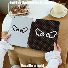 适用于 iPad Mini 4/5/6/7、5/6/8/9/10/11、Air 3/4/5/6/7、Pro 10.5/11/12.9/13 英寸、Galaxy Tab S6 Lite/S7/S8/S9/S10/FE/Plus/A8/A9 Plus 系列的透明亚克力三折保护套，带笔槽。高透明度、防摔、三折支架、笔槽收纳、纤薄全方位保护、精准开孔。 - 彩色 - 查看 4