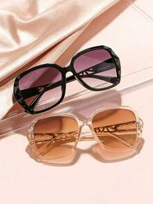 2 Cặp kính thời trang gọng lớn kiểu Hàn Quốc cổ điển, thích hợp cho mùa hè, du lịch và dành cho giới trẻ. - Nhiều màu - Xem 2