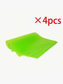 4pcs Waterproof Refrigerator Mats, Rectangular Anti-Moisture Pads, Washable Chamomile & Lemon Pattern (Green), Suitable For School, Office, Home, Travel - Multicolor - View 9