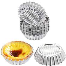 Stainless Steel Thickened Egg Tart Mold, Cake Mold, Chrysanthemum Cup, Cake Mold, Lace Cake Cup, Rice Cake Mold, Baking Tools. This Stainless Steel Chrysanthemum-Shaped Egg Tart Mold Can Be Reused For Mini Pies, Pies, Fruit Tarts, Mini Cakes, Cream Fried Eggs, Muffins, Puddings And Jelly Baking Molds. - View 15