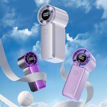 Mini Handheld Turbo Fan, Portable Travel Fan, Lightweight & Quiet Design, High-Speed Airflow, USB Rechargeable, Suitable For Camping, Vacation, Travel, Beach, Essential For Summer - Multicolor - View 8