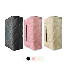 Hộp đựng khăn giấy ô tô, giá đựng khăn giấy gắn trên tấm che nắng hoặc tay vịn. - A - Xem 2