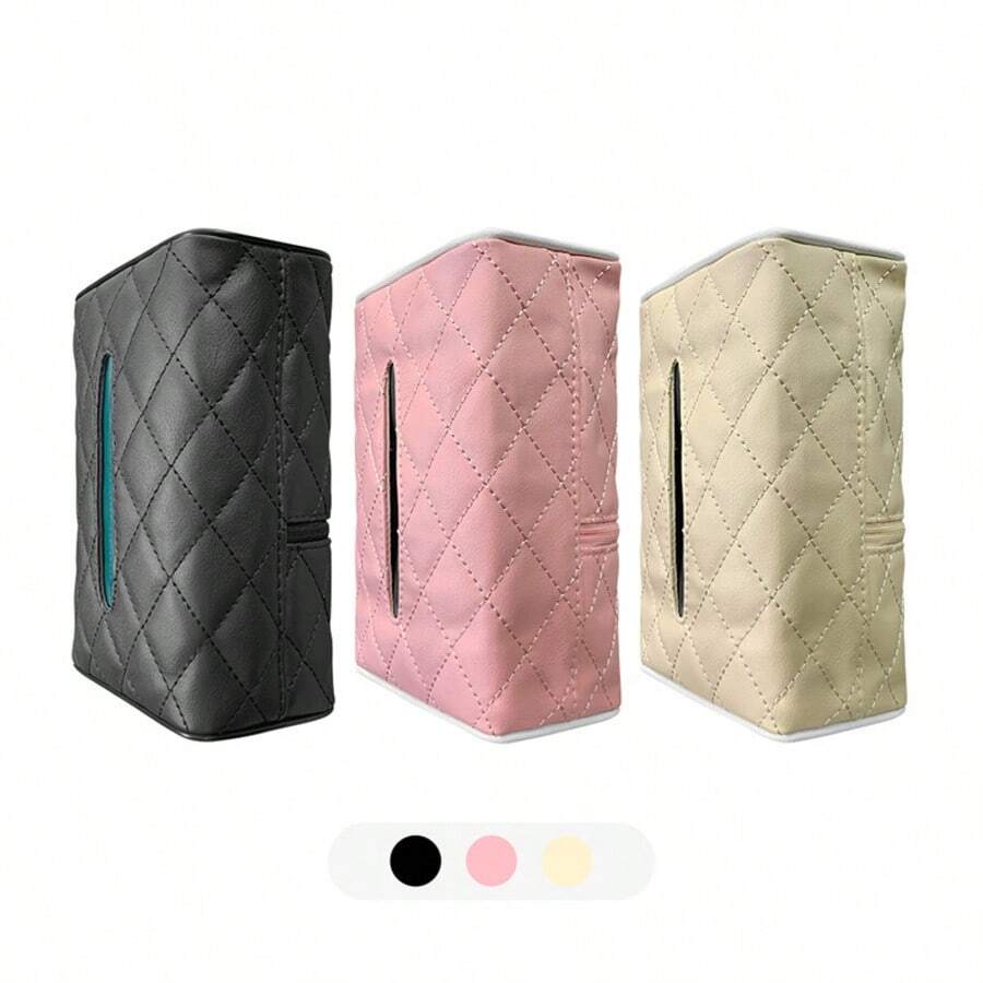 Hộp đựng khăn giấy ô tô, giá đựng khăn giấy gắn trên tấm che nắng hoặc tay vịn.