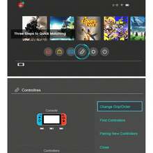 Byteuni 1pc 无线游戏手柄，兼容 Switch/Lite/OLED/Switch 2 Pro，Switch 摇杆游戏手柄，内置 550mAh 电池，支持唤醒、陀螺仪轴、连发、双震动和截图功能（升级版） - 彩色 - 查看 9