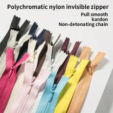 20pcs #3 Nylon Invisible Zippers, Closed-End Zippers Suitable For Dresses, Clothing Pockets, Bags, Pillows - Multiple Sizes Available - Mixed 20pc - View 5