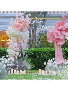 1 Set 300*300cm Square Metal Balloon Arch Frame, Wedding Ceremony Arch, Rectangular Backdrop Frame Suitable For Anniversary Celebration, Wedding, Birthday Party, Baby Gender Reveal Party Decoration, Home And Yard Decoration (Slight Scratches, Please Do Not Purchase If You Mind) - Gold - View 5
