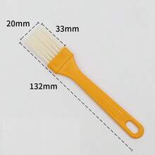 10支装塑料多用途厨房烧烤酱煎饼油刷，不掉毛，耐热食品烘焙软毛刷 - 查看 8