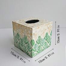 INS Style Light Luxury Natural Shell Decorative Tissue Box, Suitable For Living Room And Dining Room, Creative Desktop Storage - Multicolor - View 20