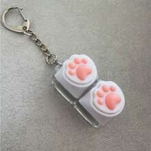 多键便携式键盘点击器钥匙扣，成人专注放松减压桌面玩具，理想礼物 - 多色 - 查看 6