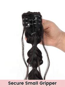 18 Inch Synthetic Braided Bubble Wig, Natural Fluffy Twist Braid Ponytail Hair Extensions For Girls - Multicolor - View 10