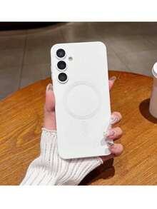 Luxury Magnetic Phone Case Compatible With Samsung Galaxy A56, A36, A26, A16, A06, S25 Ultra, S24 Ultra, S23 Ultra, Soft TPU Material, Christmas Gift - White - View 3