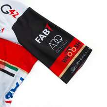 UCI BORA 1 áo đạp xe đường trường mùa hè thoáng khí UAE, kiểu dáng ôm sát. - màu đen - Xem 6