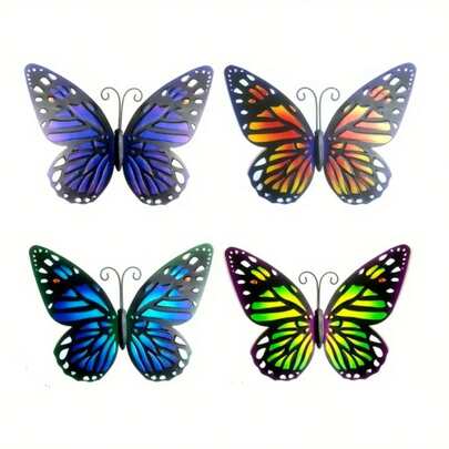 1 chiếc bướm 2D bằng acrylic trang trí tường, trang trí sân vườn, đồ trang trí thủ công tự làm trong nhà/ngoài trời.