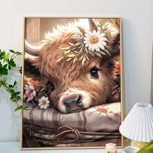 16x20 Inch Adult Digital Oil Painting Kit - Animal Acrylic Painting Set With Canvas, Brushes And Paints, Perfect For Home Decor And Ideal Gift For Birthday, Father's Day, Christmas, Mother's Day - Rust Brown - View 8
