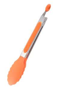 1/2pcs Multi-Functional Food Clip Kitchen Tool, Stainless Steel Non-Slip Clamp Design, Durable Rust-Proof, Can Directly Contact Food. Easy To Clean, Suitable For Cooking, Heating Bread, Hot Pot Cooking, Salad Making, Barbecue And Buffet Service - Multicolor - View 6