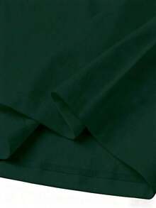 Women's Dragonfly Print Short Sleeve Casual Loose Round Neck T-Shirt Cotton - 軍綠色 - 查看 4