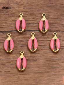 10个/20个/50个/100个随机混合3D珐琅贝壳吊坠配件，DIY项链手链耳环手工小饰品配件 - 鉗子 - 查看 15