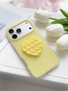 1 ốp lưng điện thoại 2 trong 1 hình bánh macaron màu thạch dễ thương kèm đế hút hình trái tim tự lắp ráp, mẫu bán chạy nhất năm 2025, tương thích với iPhone 11, 11 Pro, 11 Pro Max, 12, 12 Pro, 12 Pro Max, 13, 13 Pro, 13 Pro Max, 14, 14 Pro, 17/17Pro/17ProMax/Air. Ốp lưng 2 trong 1 thoải mái, chống sốc, tương thích với iPhone 17 Pro Max, tương thích với iPhone 13. - Màu vàng - Xem 3