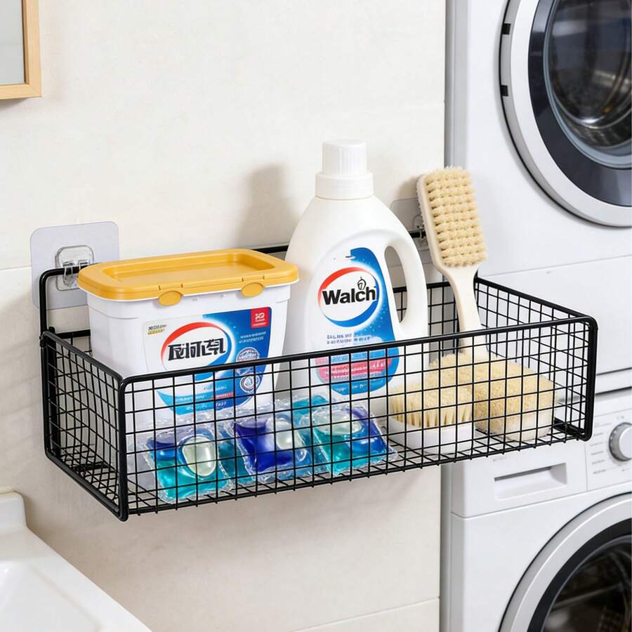 1/2/3件套浴室收纳架，防水整理架，浴室马桶盥洗台用品洗衣机侧边收纳架
