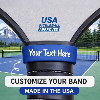 Anpassad grepptejp för pickleballracket, personliga namnringar och band, anpassade namnöglor i silikon, anpassade grepptillbehör, presenter med rackettillbehör – de perfekta pickleballpresenterna, tillverkade exklusivt för spelare.