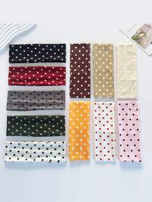 1pc Women's Polka Dot Print Soft Non-Slip Headband, Elastic Sweatband, Elastic Yoga Sports Hair Accessory, Multifunctional Headband Suitable For Daily Wear And Various Occasions, Fashionable Headscarf Hair Accessory For Women Suitable For Vacation, Daily Life, Yoga, Exercise, Travel - Multiple Styles - View 5