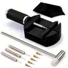 11pcs Watch Repair Tool Kit With Watch Strap Removing Tool And Replacement Heads - Black - View 2