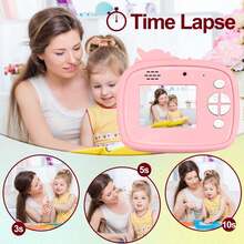 The New Children's Instant Printing Camera Comes With A Cartoon Silicone Protective Case To Prevent Falling, Easy To Operate, And Convenient To Carry. It Is The Most Creative Halloween, Christmas, And New Year Birthday Gift - Multicolor - View 6