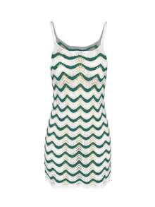 Women's Summer Bohemian Ombre Hollow-Out Sexy Sheer Cover-Up Camisole Mini Dress Vacation Beach - Nhiều màu - Xem 6