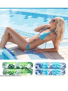 1 Set Adult Hammock Pool Float, 2 Sets Inflatable Pool Float, 4-In-1 Multi-Function Raft Style Floating Lounger, Thick PVC Floating Hammock, Suitable For Swimming Pool, Adult Vacation - Multicolor - View 7