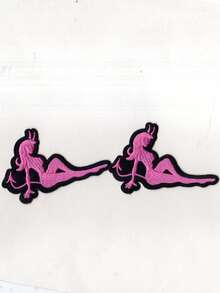 2pcs Multicolor Devil Woman Sewing/Iron-On Embroidered Patch - Ironing Style - View 15