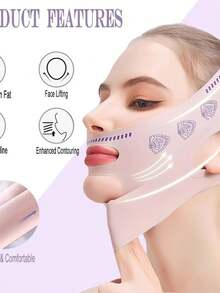 Kit Of 3 V-Line Facial Shaping Bands – Lifting Band For Face/Chin And Jawline Contouring - 1 個單位 - 查看 2