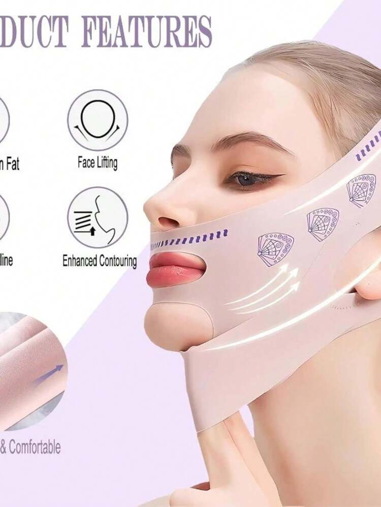 Kit Of 3 V-Line Facial Shaping Bands – Lifting Band For Face/Chin And Jawline Contouring - 1 個單位 - 查看 2