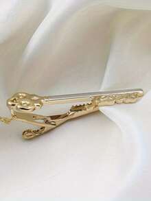 1pc Fashionable Key-Shaped Tie Clip For Men - Durable Copper Material, Suitable For Business & Casual Wear, Ideal Gift, Daily Wear, Guitar, Ship, Plane, Golf Ball, Music Note - Tie Clip - View 7
