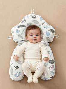 新款婴儿枕，柔软婴儿枕，防扁头枕，双面四季通用婴儿安抚枕，毛绒树叶羽毛设计，新生儿礼物，升级版男女通用婴儿枕 - C款 - 查看 2