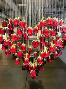 20pcs/10 Red Roses + 1 Roll 500cm Transparent Rope, Hanging Small Red Roses For Wedding Decoration, Hanging Red Roses Artificial Silk Flowers - Suitable For Wedding Arch, Party, Bridal Shower, Bouquet, Party Centerpiece And Ceiling Decoration - Perfect Gift For Wedding Planners And DIY Enthusiasts, Birthday Graduation Gift, Suitable For DIY Wedding Decoration, Bridal Shower, Wedding Bouquet, Party Centerpiece, Ceiling Decoration - Red - View 3