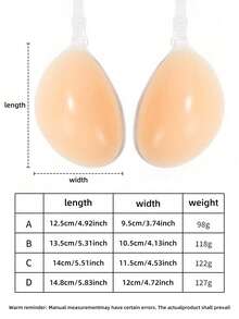 New Lift-Up Silicone Invisible Bra With Shoulder Straps, Cleavage Style - Multicolor - View 9