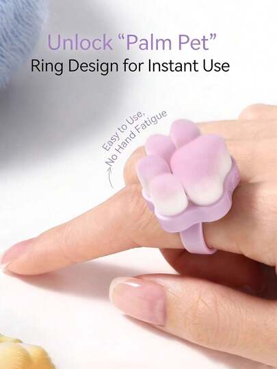 New Cat Paw Shaped Soft Bristle Nail Brush, Circular Soft Bristle Nail Care Cleaning Brush, Nail Trimming Cleaning Brush, Manicure Supplies, Nail Care Tool, Portable Cleaning Brush, Suitable For Home And Nail Salon, Valentine's Day Gift