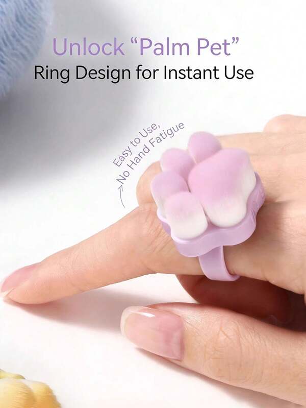 New Cat Paw Shaped Soft Bristle Nail Brush, Circular Soft Bristle Nail Care Cleaning Brush, Nail Trimming Cleaning Brush, Manicure Supplies, Nail Care Tool, Portable Cleaning Brush, Suitable For Home And Nail Salon, Valentine's Day Gift