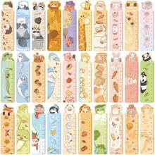 30pcs INS Style Caetoon Animal Ruler Series Bookmarks, Minimalist Literary Creative Reading Paper Bookmarks For DIY Journaling, Reading, Measuring - Multicolor - View 11