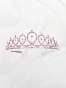 Vương miện Baroque thanh lịch, phụ kiện đội đầu cho nữ hoàng sinh nhật, phụ kiện tóc dự tiệc và dạ hội. - Nhiều màu - Xem 1