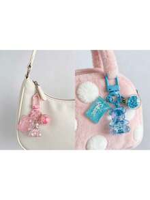 Porte-clés pendentif en forme d'ours en peluche, porte-clés en forme de bonbon, accessoires de téléphone - Porte-clés pendentif en forme d'ours en bonbon, peut être accroché aux sacs, aux clés - Cadeau parfait pour les camarades de classe et les amis, mini réaliste, style minimaliste, cadeau de mariage et de fête idéal, peut également être utilisé comme accessoire pour sac à main de femme, porte-clés, cadeau de la Saint-Valentin, convient à la famille, aux amis, aux collègues, à l'amant, aux camarades de classe - Multicolore - Voir 18