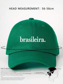 Mũ lưỡi trai nữ thêu họa tiết Brasileira, có thể điều chỉnh, kiểu dáng casual, thích hợp cho mùa xuân, mùa thu, du lịch, bãi biển, kỳ nghỉ. Mũ chống nắng phong cách Y2K, mùa hè, ngày lễ, lễ hội. - nghề thêu - Xem 4